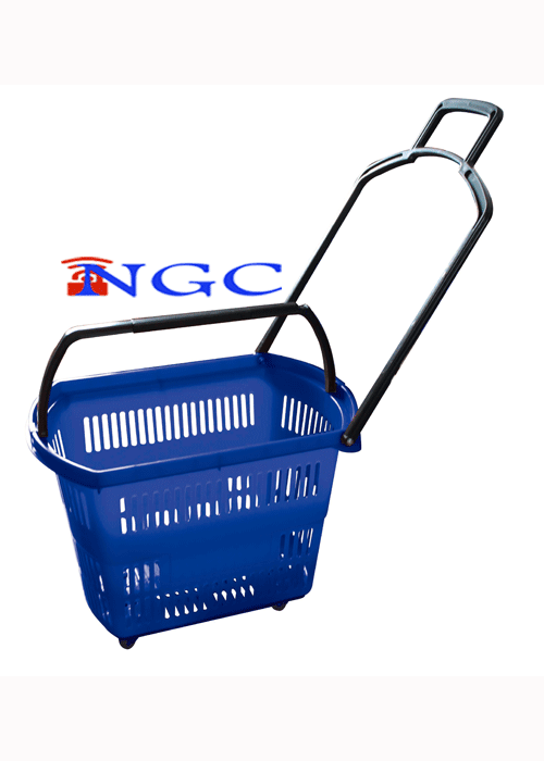 Shopping Basket with Wheels ⁞ NGC Distribution
