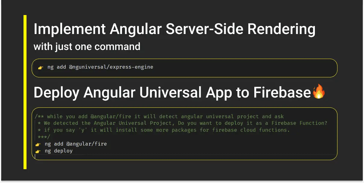 angular project run command