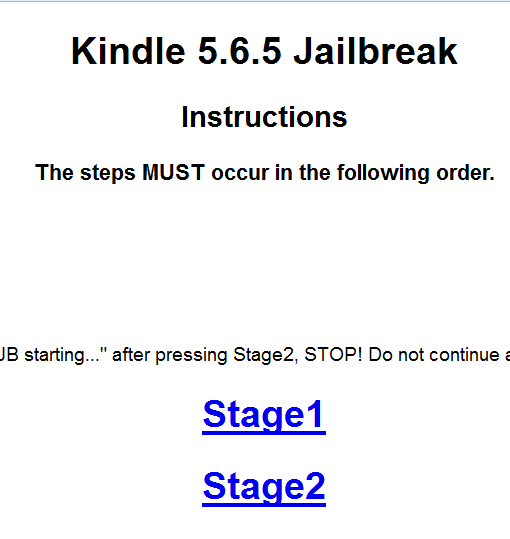 Kindle Paperwhite Jailbreak NG portál