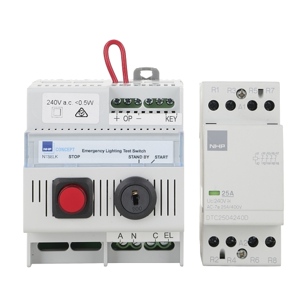 NHP Concept Panelboard Accessory Emergency Lighting Test Unit Key