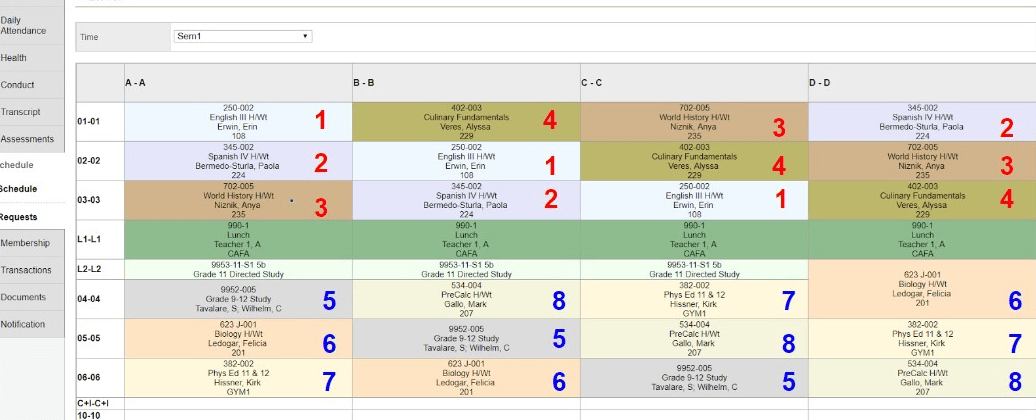 Course Schedules Now Viewable in Aspen