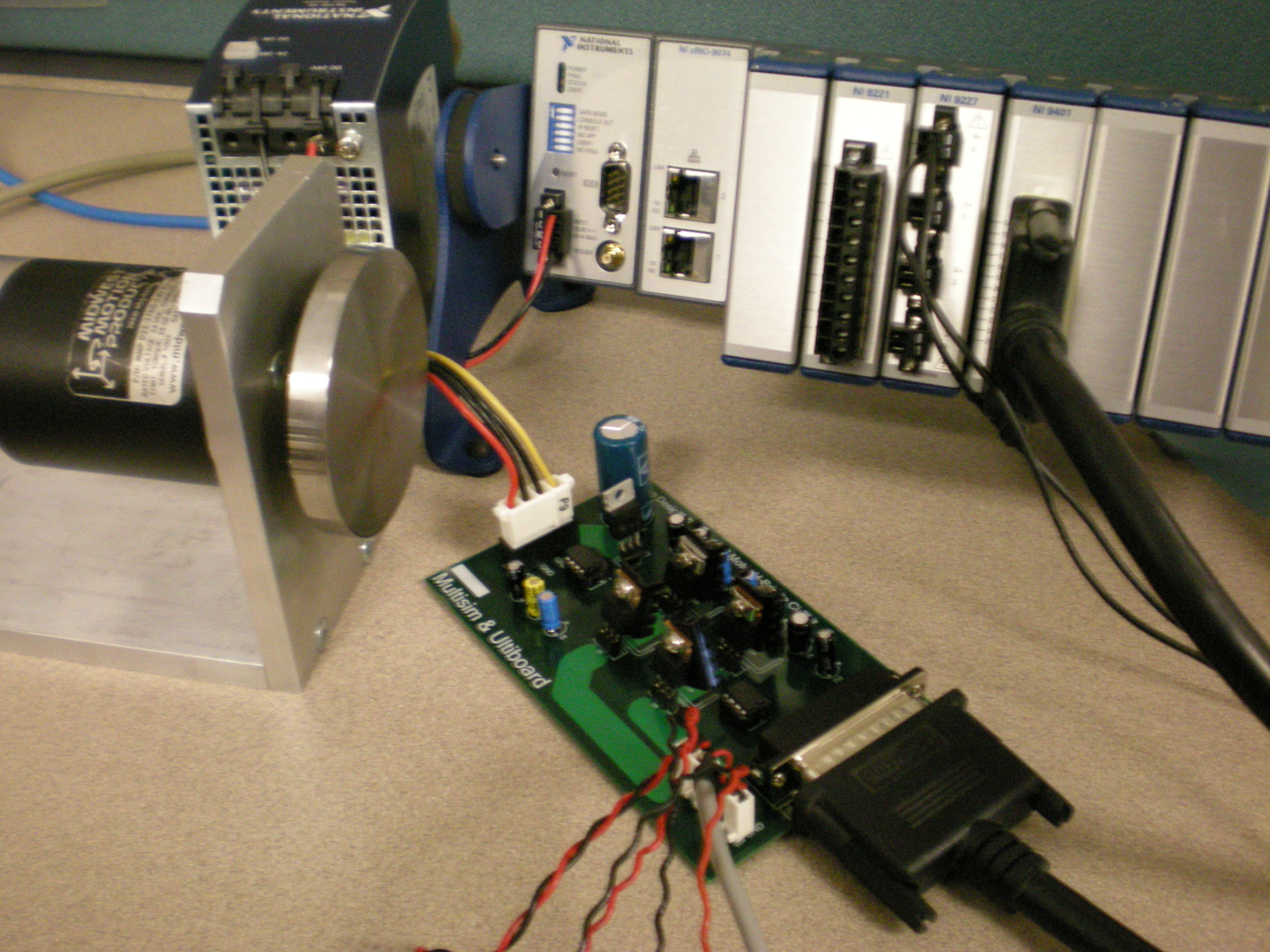 Brushed DC Motor HBridge Control PCB Rapid Prototyping using NI