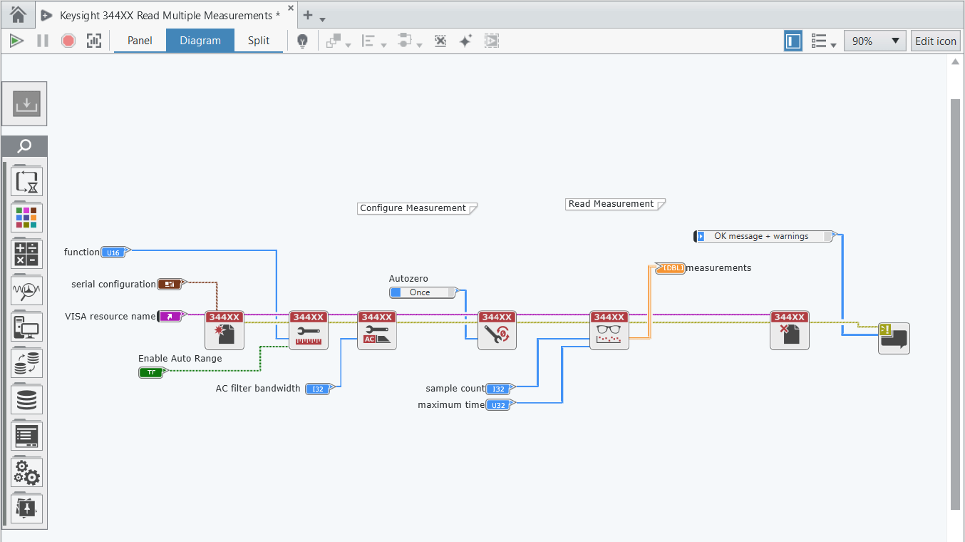 Automate Measurements from Keysight 34400 Series Digital Multimeter DMM
