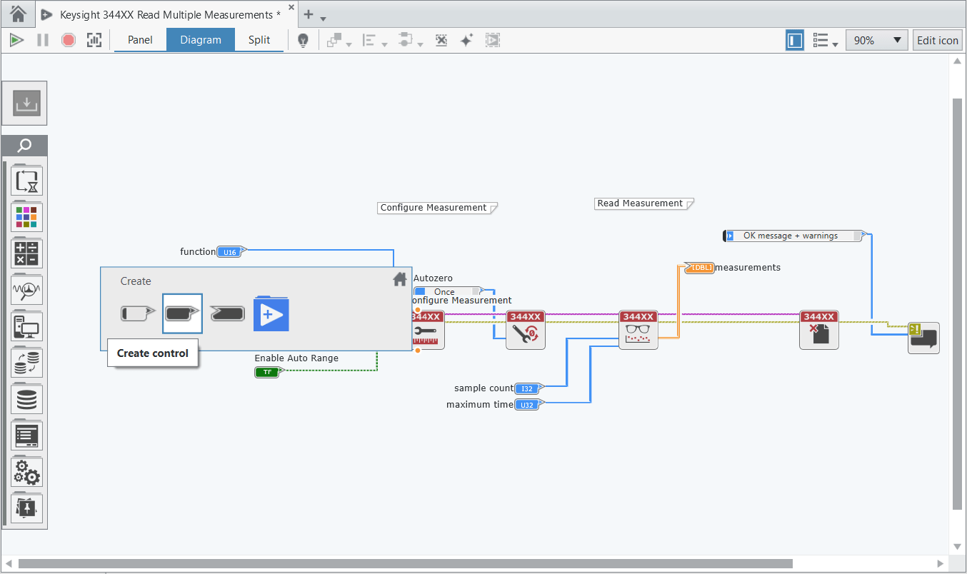 Automate Measurements from Keysight 34400 Series Digital Multimeter DMM