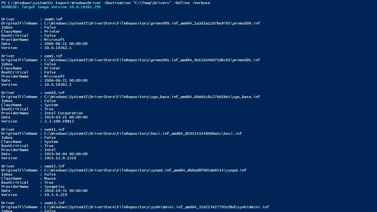 How To Export Drivers With Powershell NianIT