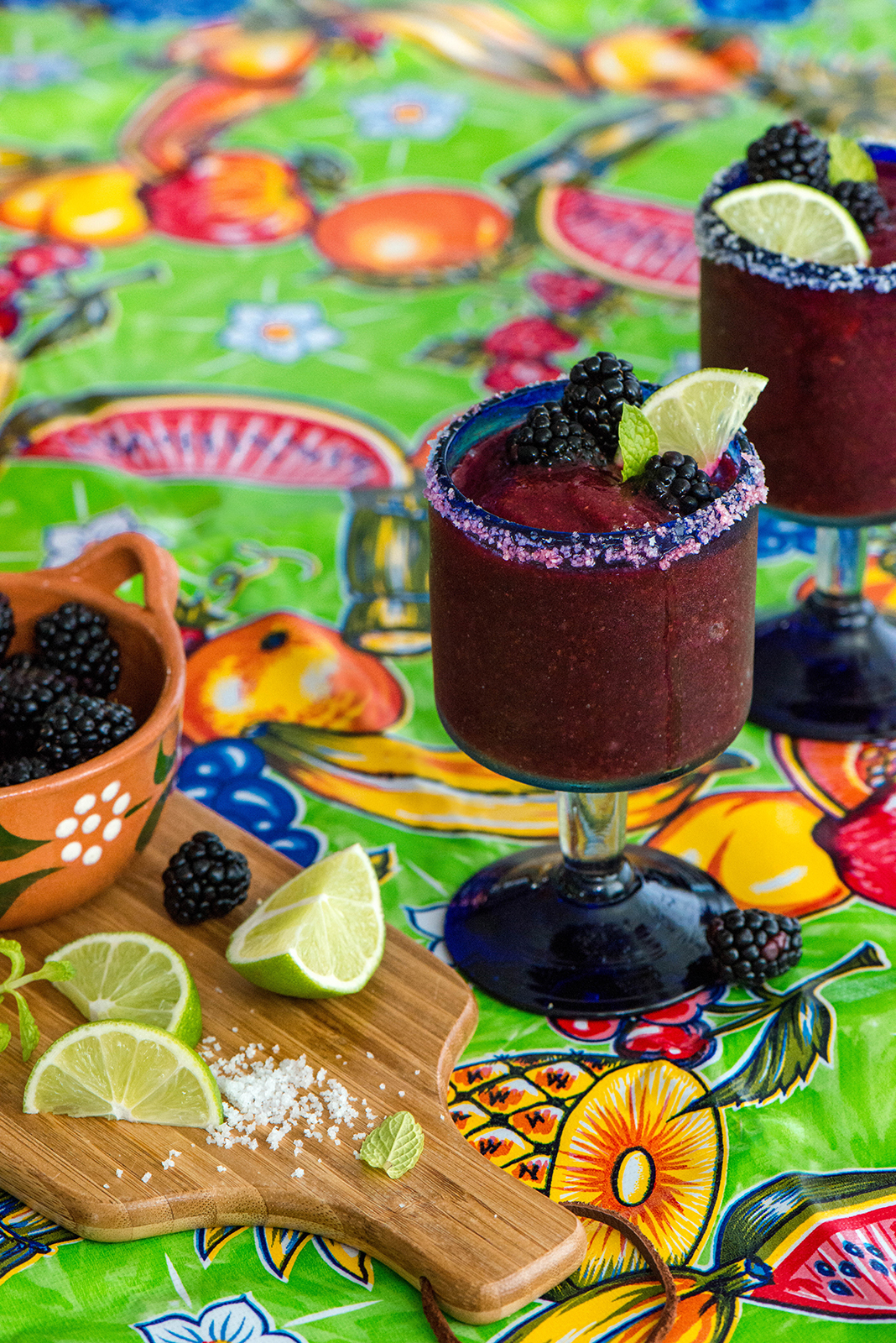 Frozen Blackberry Margarita Nibbles and Feasts
