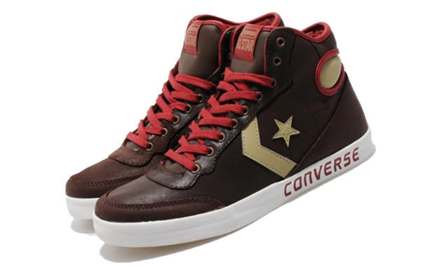 Converse Fast Break Hi Chocolate/Red Nice Kicks
