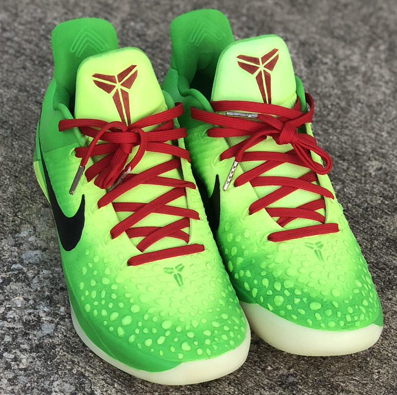 "Grinch" Kobe Custom Honors One of Black Mamba's Best Colorways Nice
