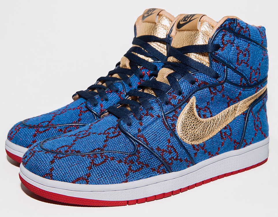Custom Air Jordan 1 Goes Full Gucci Nice Kicks