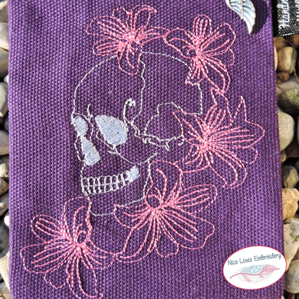 Stickdatei Lilly Skull