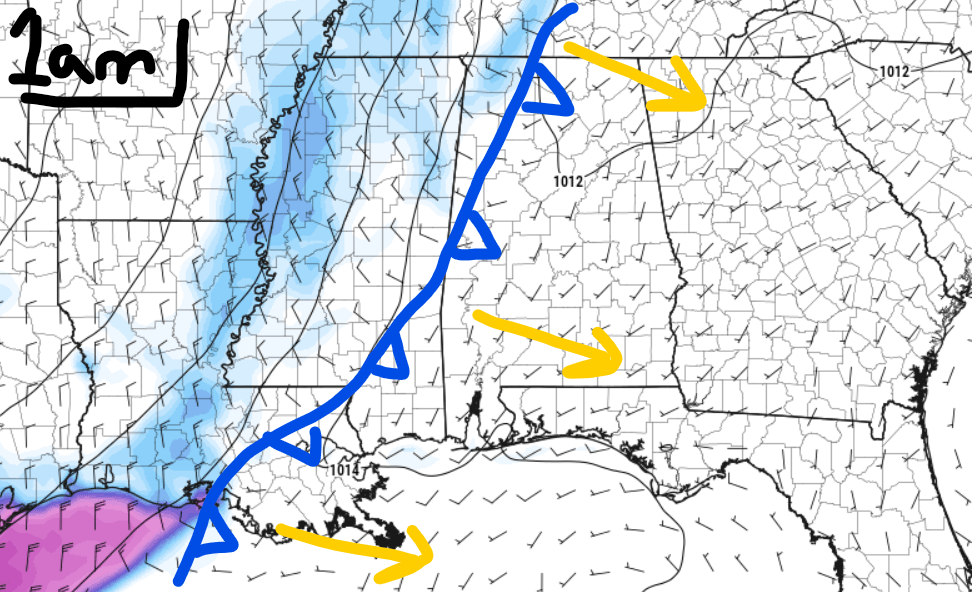 Multiple cold fronts on the horizon Southern MS/AL/LA Weather Forecast 11/9/21 NickelBlock