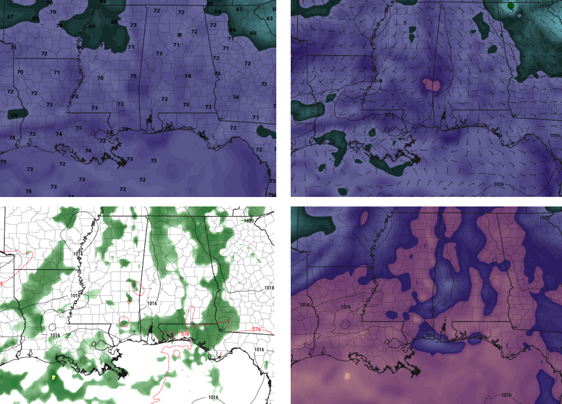 More rain headed this way for the weekend Southern MS/AL/LA Weather