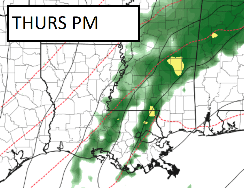 Foggy this AM, storms Thursday, clearing for the weekend Southern MS