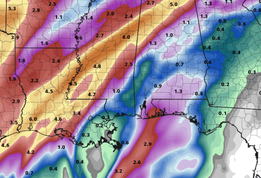 Showers and storms possible all week, flooding and severe weather