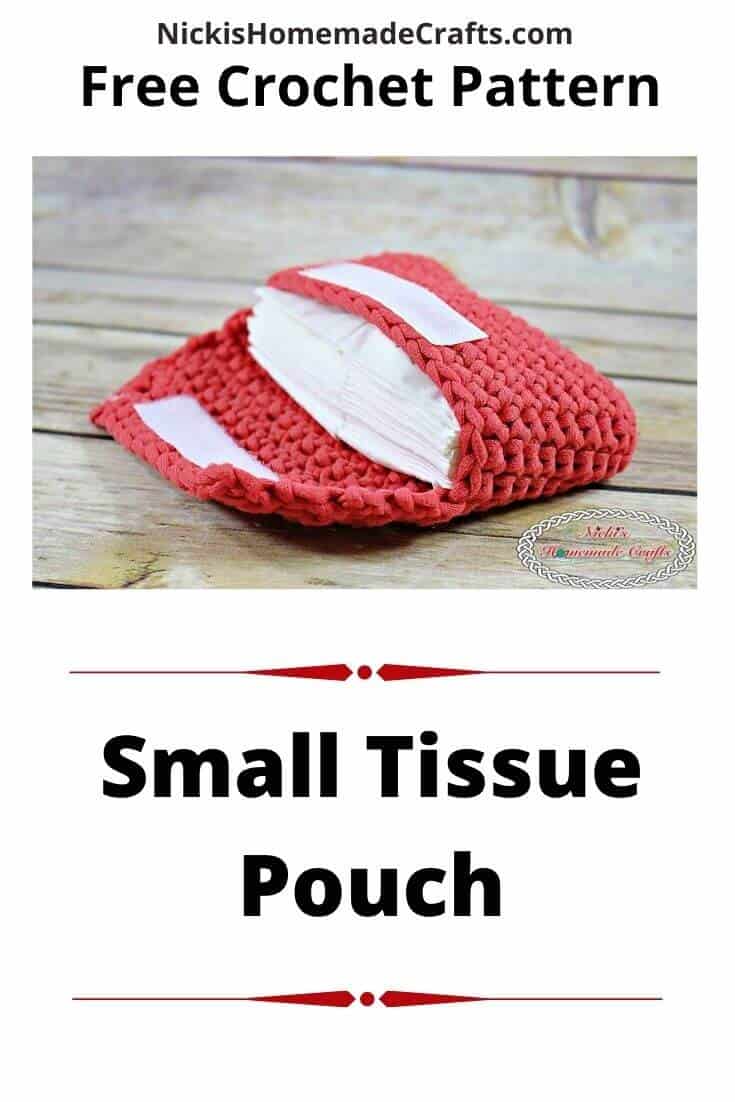 Easy Crochet Tissue Pouch Free Pocket Tissue Holder Pattern Nicki's