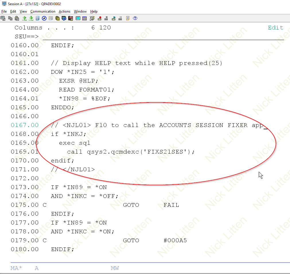 SQLRPGLE Call QCMDEXC With IBM I SQL » Nick Litten [IBM I AS400 ISeries] Software Developer