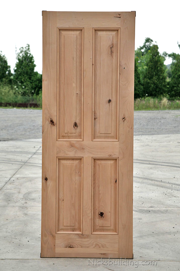 Rustic Exterior Wood Doors in Knotty Alder