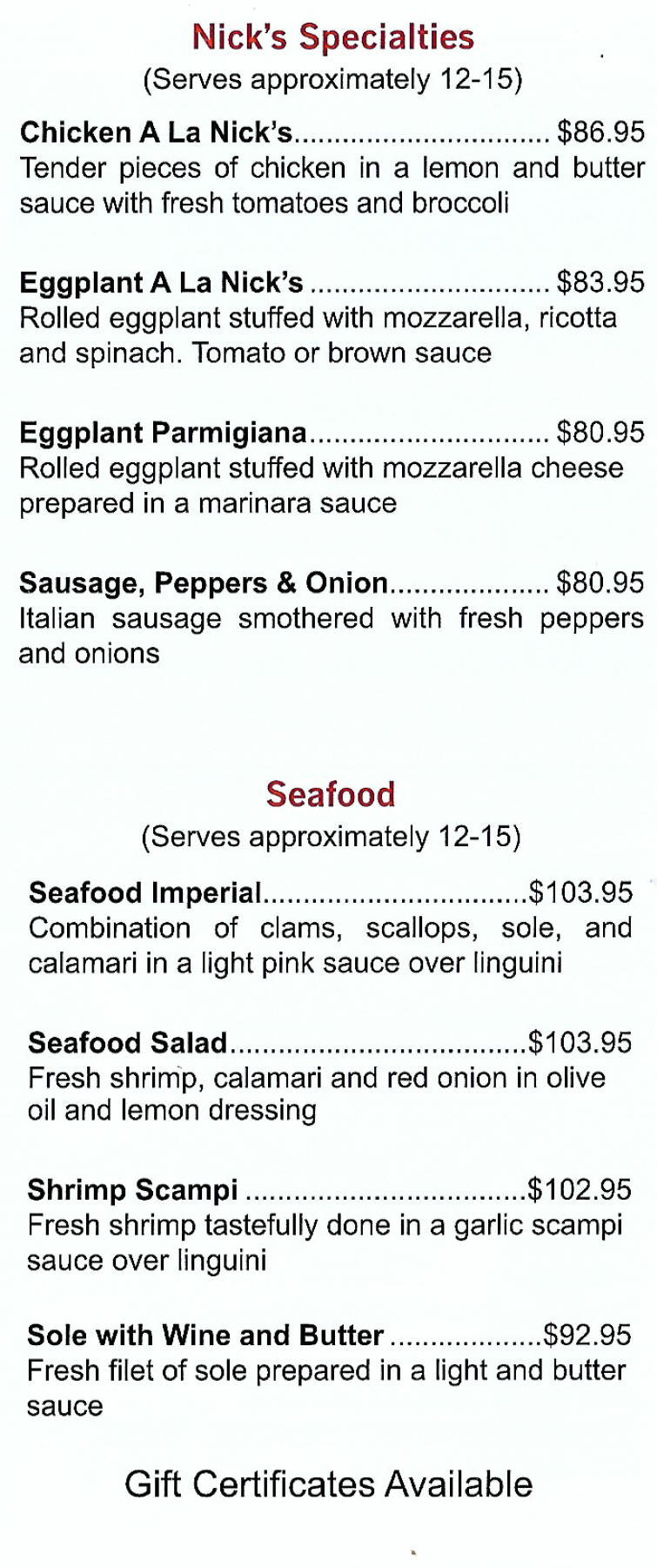 Nick's Restaurant and Pizza in Danbury, CT offering food, breakfast