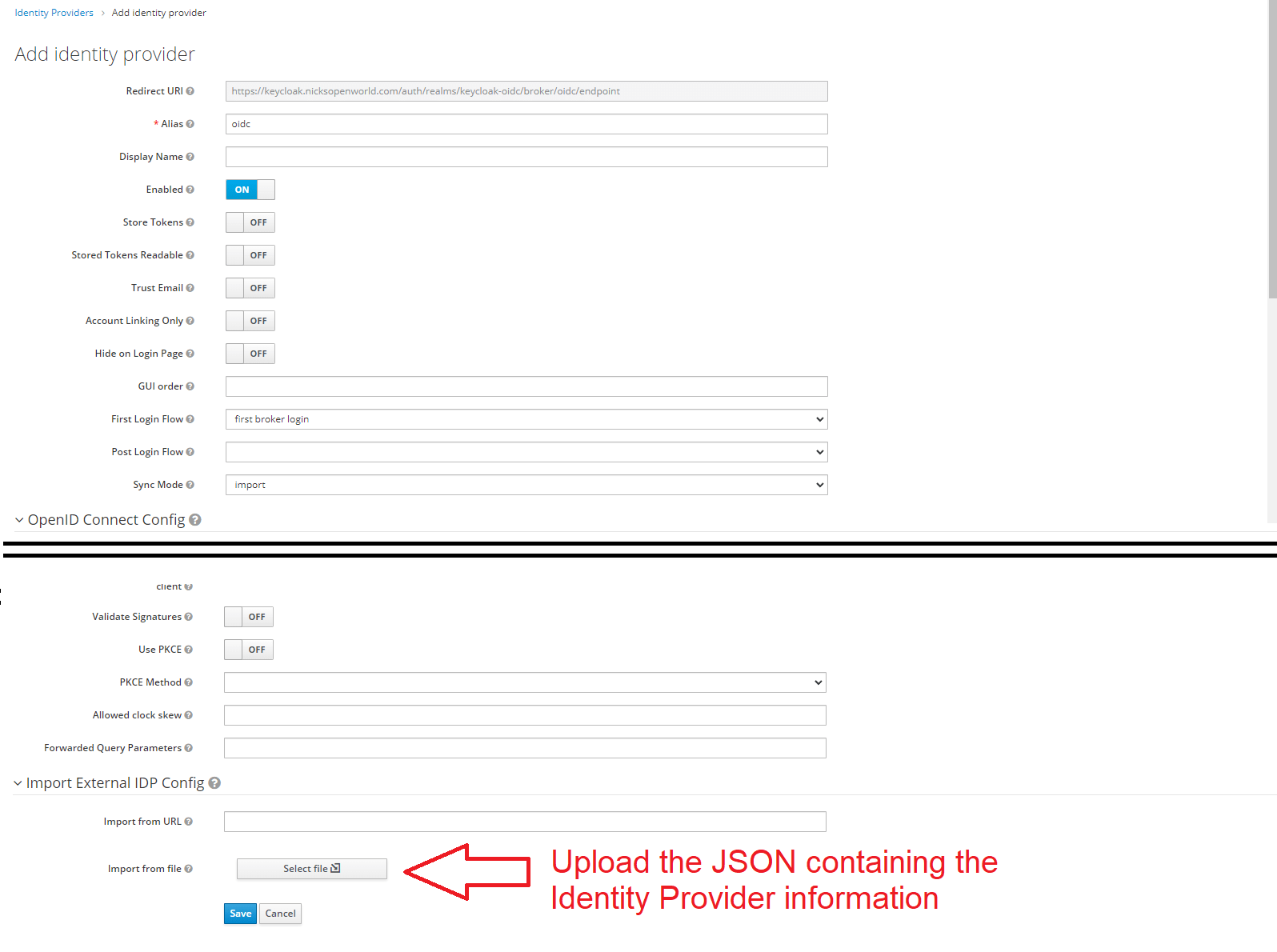 Use Keycloak as both Identity Broker using Keycloak as Identity