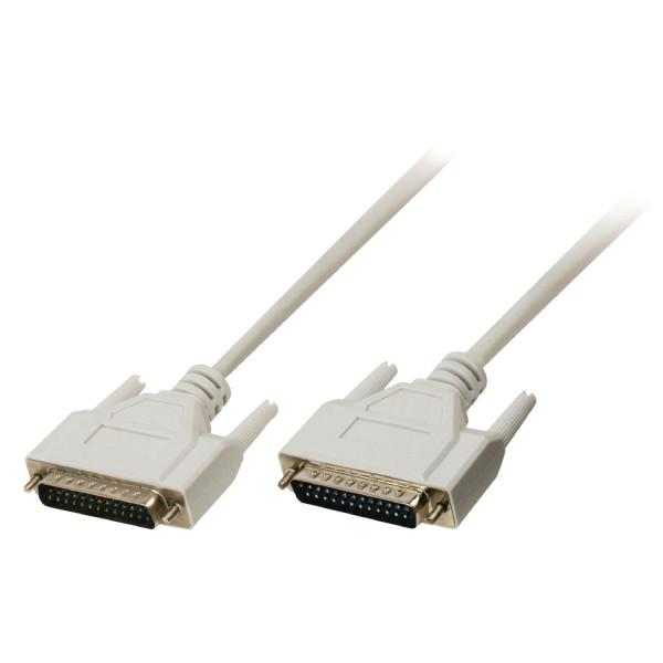 Serial Cable DSUB 25Pin Male DSUB 25Pin Male 3.00 m Ivory