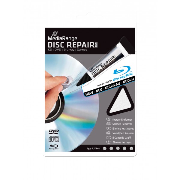 Disc Repair, scratch remover vor CDR DVDR or Bluray, single tube 5g