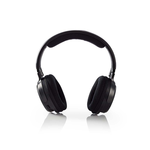 Wireless Headphones Radio Frequency (RF) Overear Black