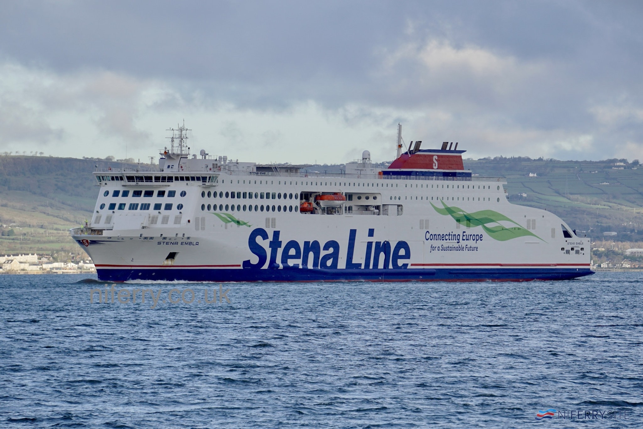 Second brandnew Liverpool ferry 'Stena Embla' arrives in