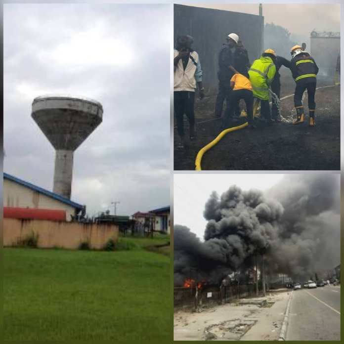 Warri/Effurun Water Scheme gutted by fire