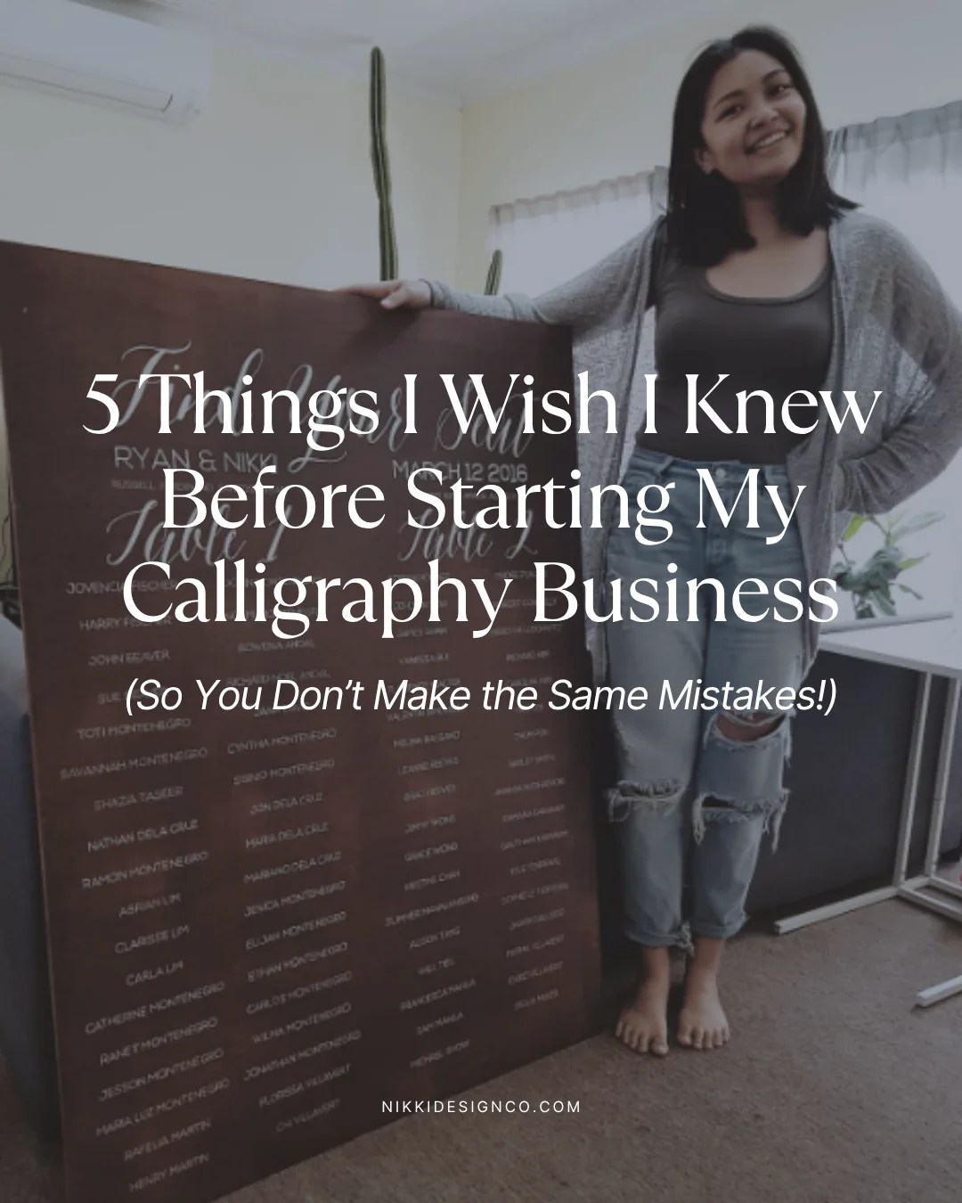 5 Things I Wish I Knew Before Starting My Calligraphy Business (So You