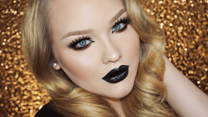 GLAM Glitter Grunge Makeup Tutorial NikkieTutorials