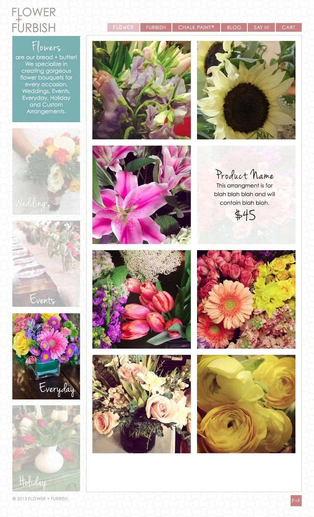 Flower + Furbish site Nikki D. May