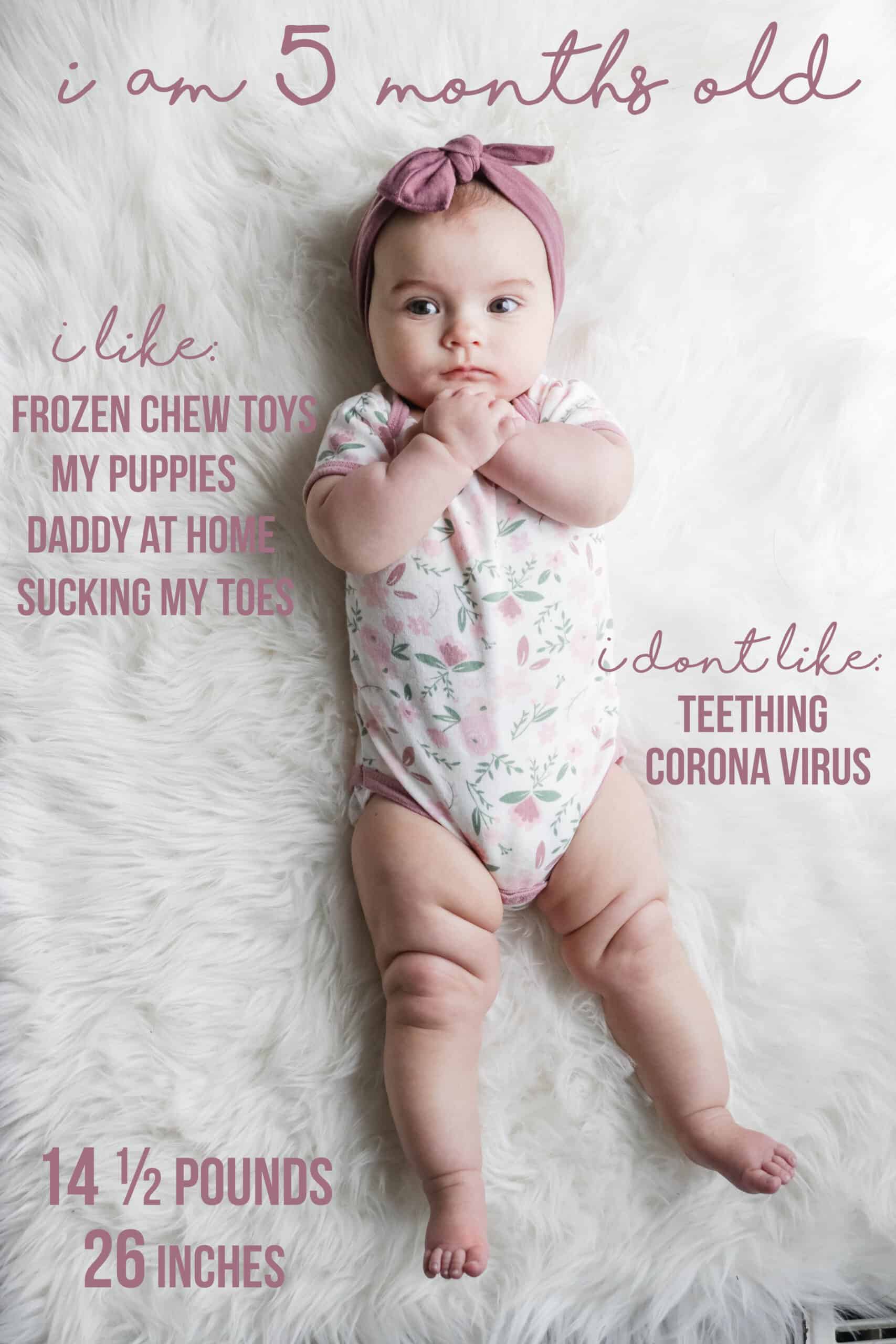 5 Month Baby Update Feeding, sleep and milestones
