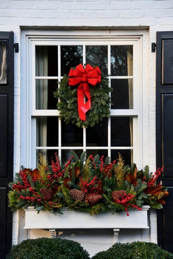 40 Christmas Window Boxes Ideas Nikki's Plate