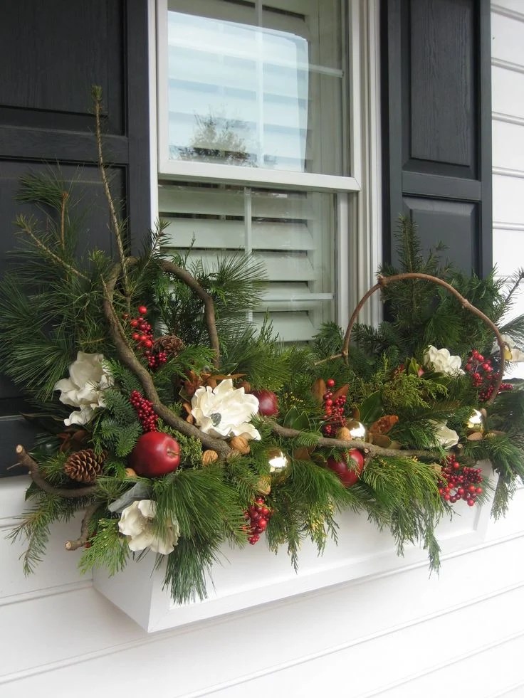 40 Christmas Window Boxes Ideas Nikki's Plate