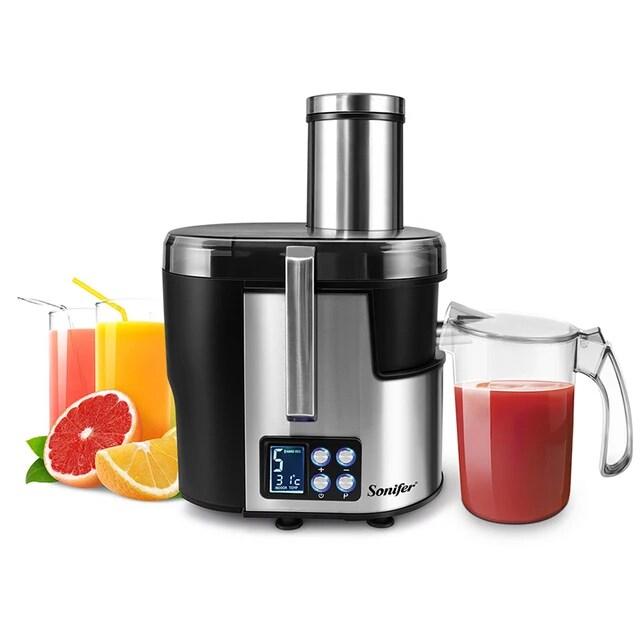 Sonifer Juicer 5 Speed Stainless Steel Juicers Lcd Display 220V Electric Juice Extractor Fruit