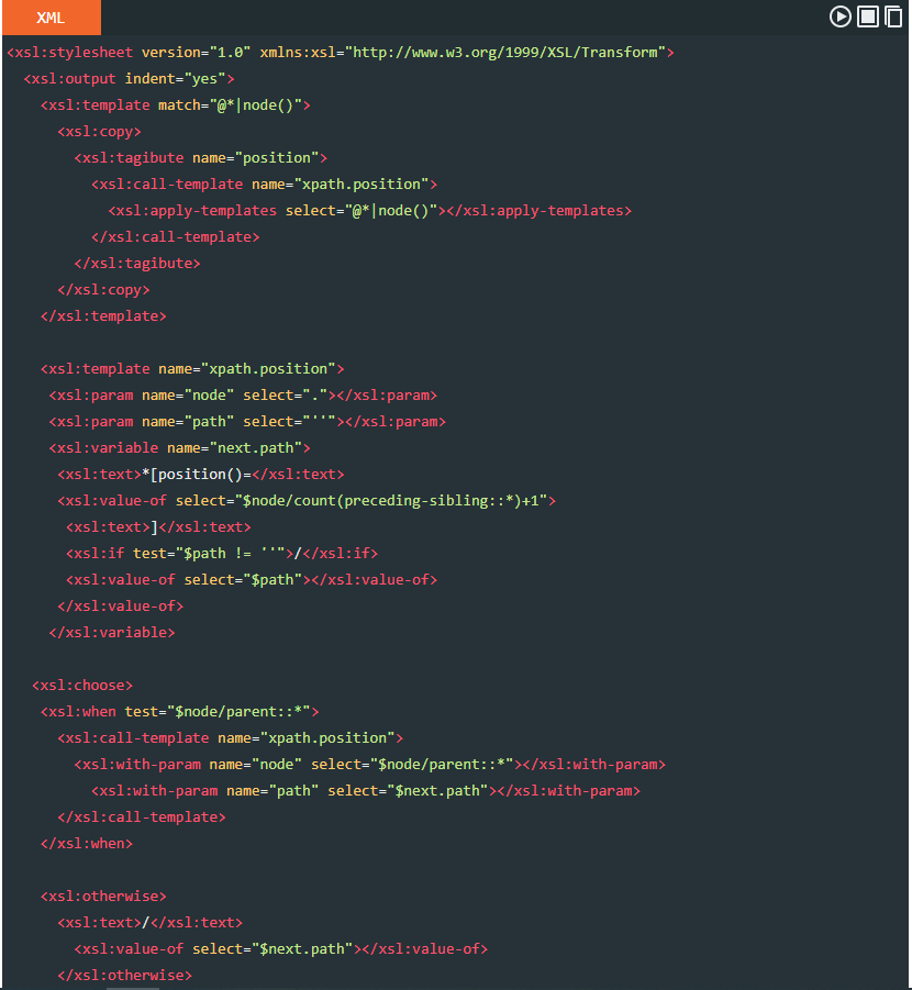 Get XPath of an XML node Nile Bits
