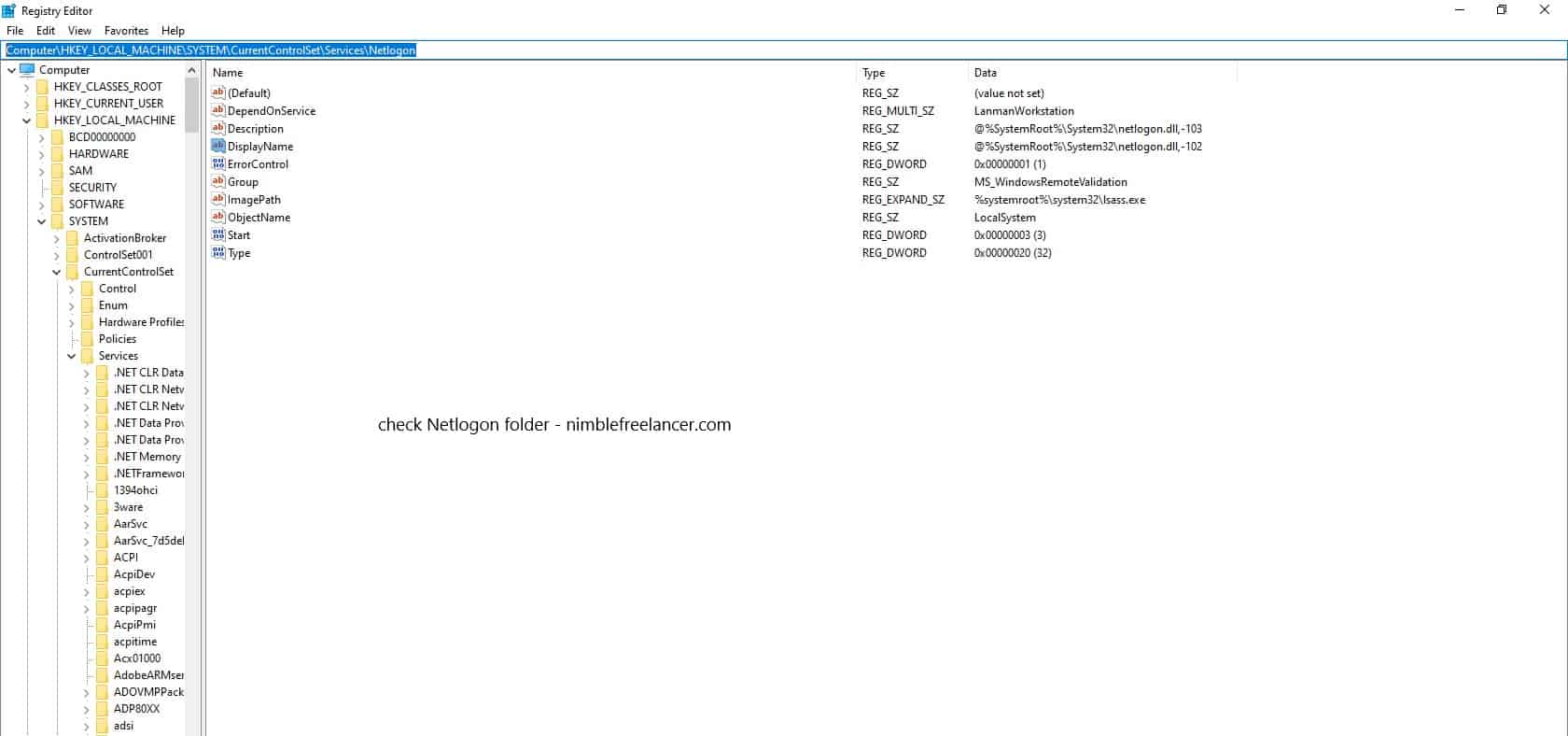 How to Enable Netlogon Logging? Nimble Freelancer