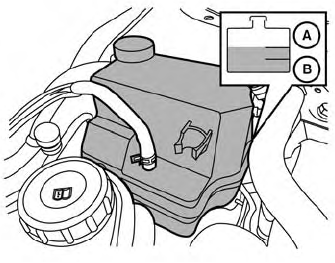 Nissan Murano - Checking engine coolant level - Engine cooling system