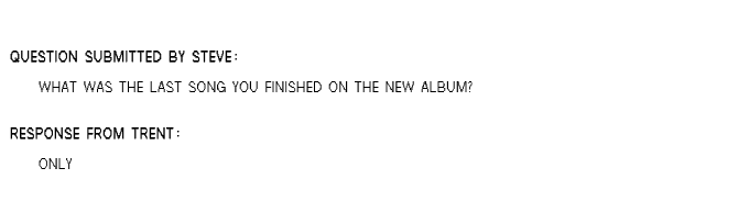 Nine Inch Nails - Only (song) | nin.wiki