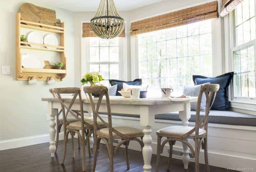 Breakfast Nook Makeover DIY with Cottage Style Nina Hendrick Home