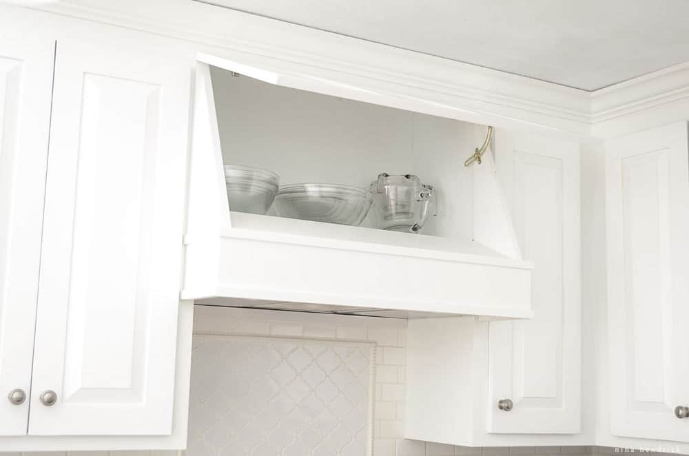 DIY Range Hood Cover with Hidden Storage Tutorial — Nina Hendrick
