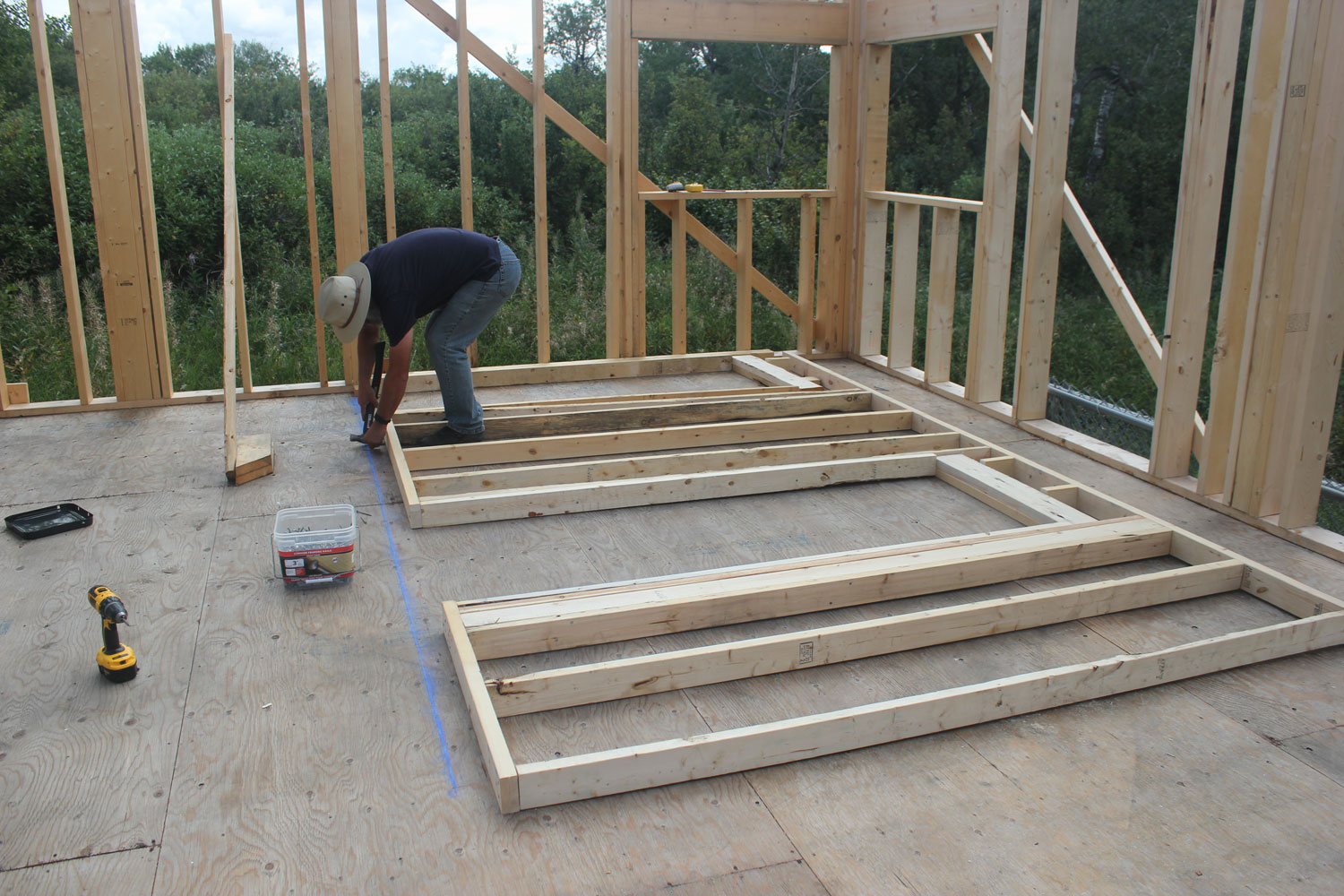 Interior Wall Framing Nine Bean Rows time to do the interior wall framing