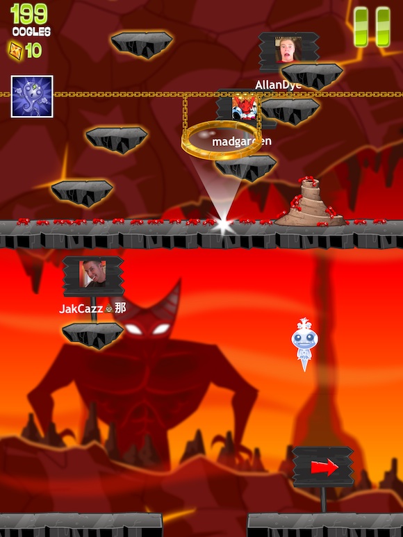 The Pygmies of Pocket God Return to Fly and Die in Ooga Jump (iOS) Nine Over Ten 9/10