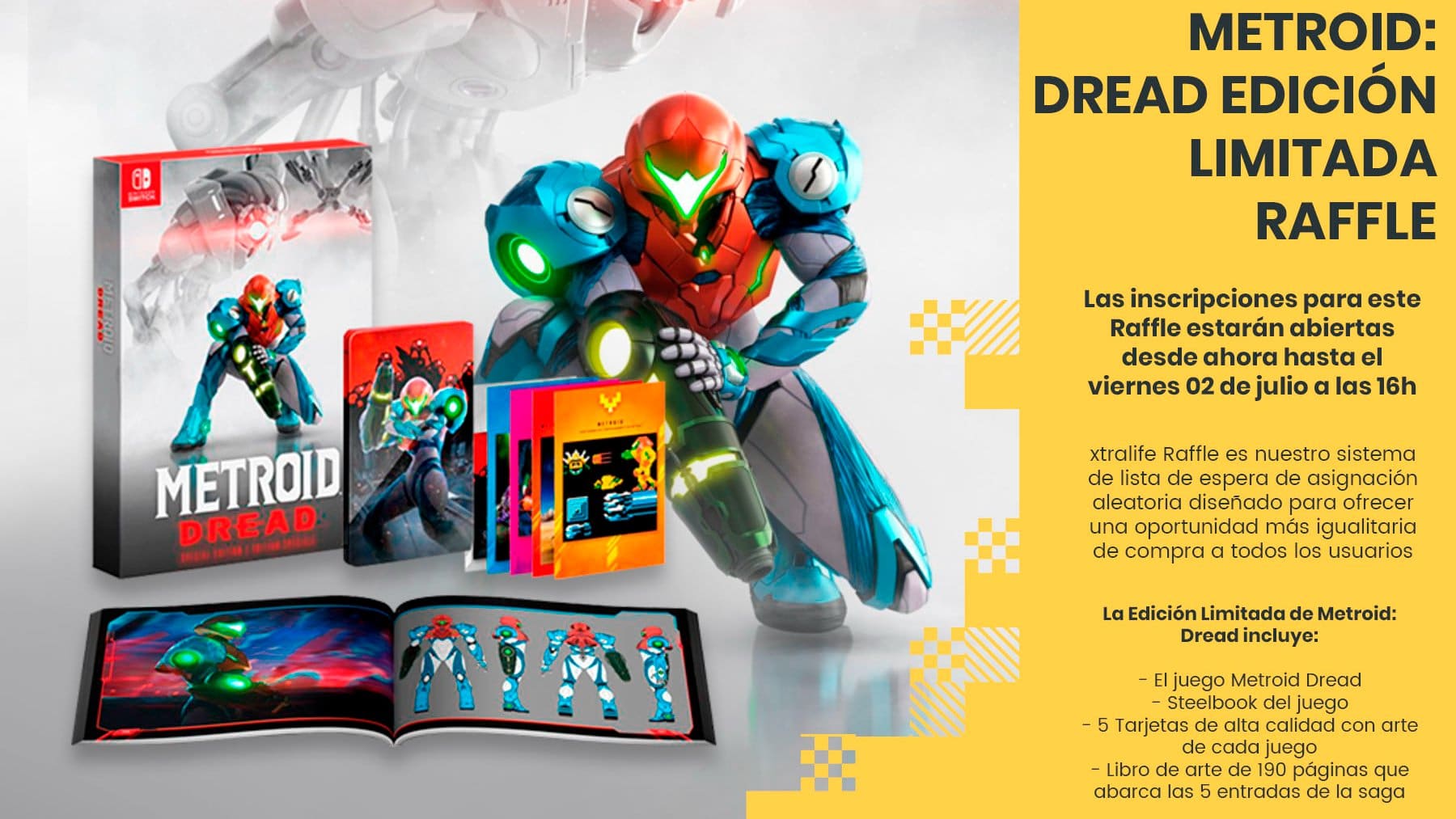 Apúntate a la xtralife Raffle de Metroid Dread Edición Limitada de