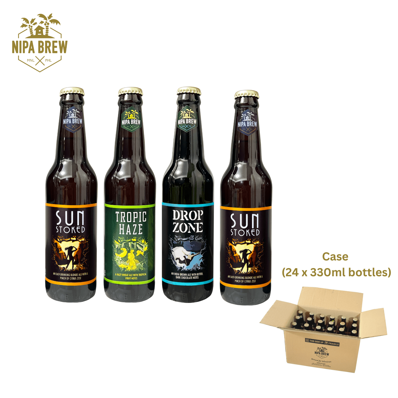 Nipa Brew Craft Beer Assorted Core Beer Box of 24 Nipa Brew Craft Beers