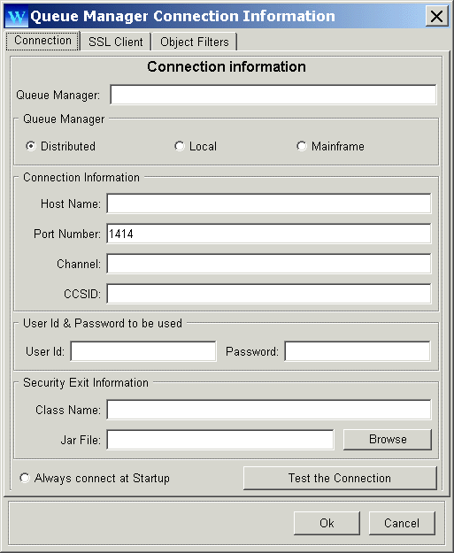 WMQTool documentation Queue managers