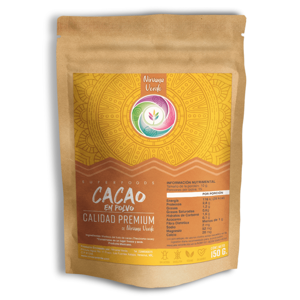 Cacao en Polvo Nirvana Verde