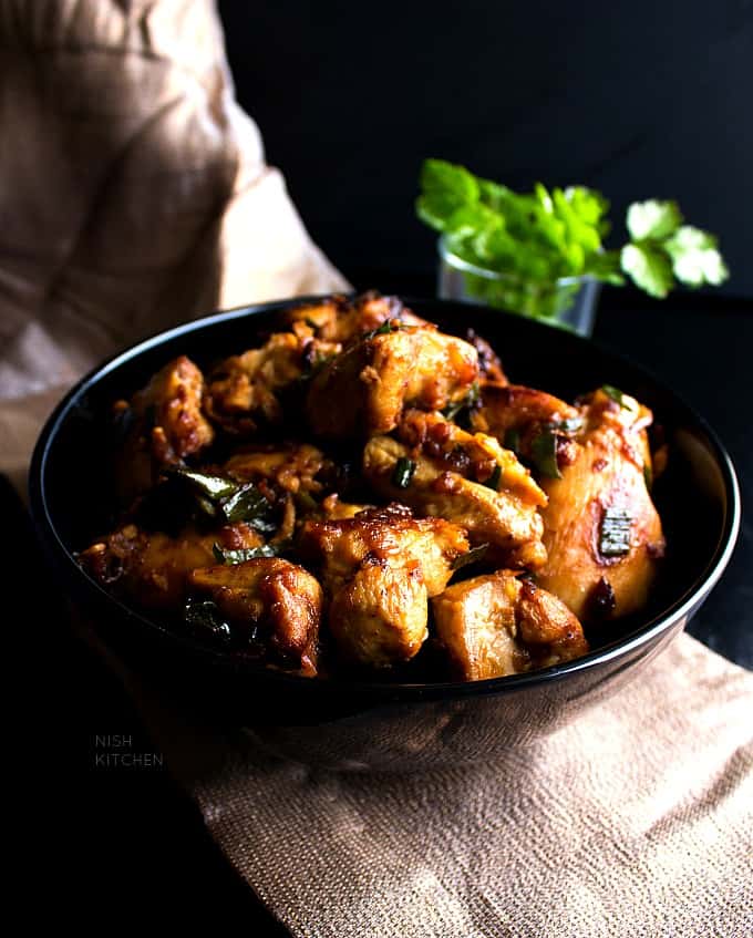Indian Ginger Chicken Video NISH KITCHEN