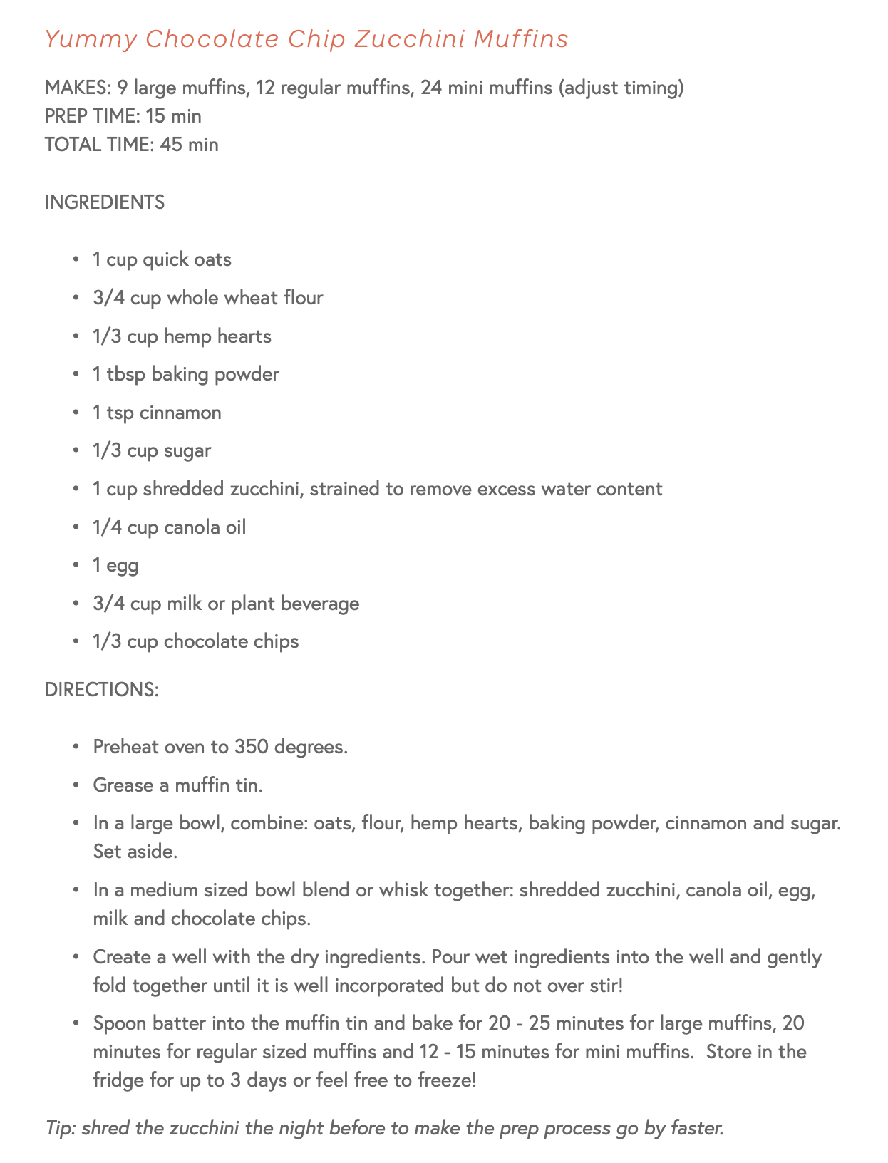 Yummy Chocolate Chip Zucchini Muffins — Nutrition With Nita