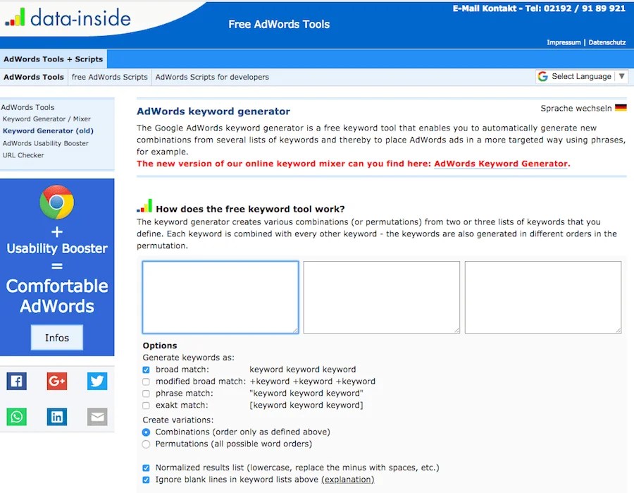 Keyword Generator: A Free Keyword Multiplier Tool! Marketer.